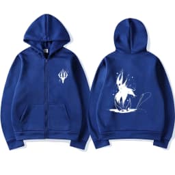 Game Hollow Void Hollow Knight Zipper Hoodie Men's Fashion Casual Zip Up Hoodies Men Anime Vintage Sweatshirt Man Hooded Jacket