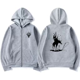 Game Hollow Void Hollow Knight Zipper Hoodie Men's Fashion Casual Zip Up Hoodies Men Anime Vintage Sweatshirt Man Hooded Jacket