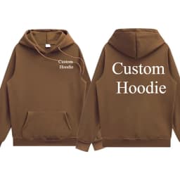 2026 Long Sleeve Custom Hoodie High Quality Cotton Casual Printed Text DIY Personalized Hooded Sweatshirt
