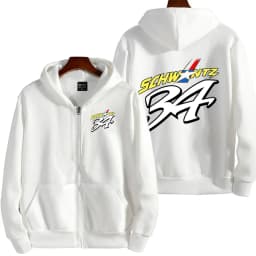 34 Kevin Schwantz GP Legend Retro Men Zipper Hoodie GS Adventure Riding Sport Women Sweatshirt Motorcycle Rider Male Jacket Coat
