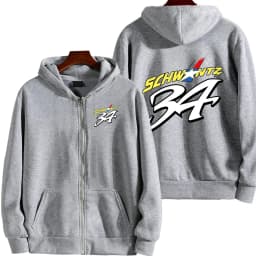 34 Kevin Schwantz GP Legend Retro Men Zipper Hoodie GS Adventure Riding Sport Women Sweatshirt Motorcycle Rider Male Jacket Coat