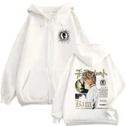 Anime Death Note Yagami Light Zipper Hoodies Men's Women Clothing Fashion Hip Hop Long Sleeves Zip Up Hooded Sweatshirts Jackets