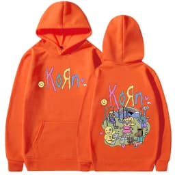 Korn Cartoon Rock Band Music Album Hoodie Men's Women's Vintage Metal Gothic Oversized Sweatshirt Streetwear Long Sleeve Hoodies