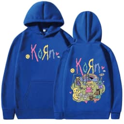 Korn Cartoon Rock Band Music Album Hoodie Men's Women's Vintage Metal Gothic Oversized Sweatshirt Streetwear Long Sleeve Hoodies