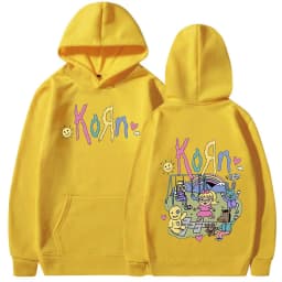 Korn Cartoon Rock Band Music Album Hoodie Men's Women's Vintage Metal Gothic Oversized Sweatshirt Streetwear Long Sleeve Hoodies