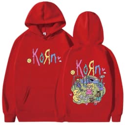 Korn Cartoon Rock Band Music Album Hoodie Men's Women's Vintage Metal Gothic Oversized Sweatshirt Streetwear Long Sleeve Hoodies