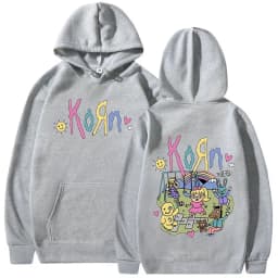 Korn Cartoon Rock Band Music Album Hoodie Men's Women's Vintage Metal Gothic Oversized Sweatshirt Streetwear Long Sleeve Hoodies