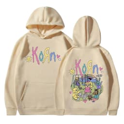 Korn Cartoon Rock Band Music Album Hoodie Men's Women's Vintage Metal Gothic Oversized Sweatshirt Streetwear Long Sleeve Hoodies