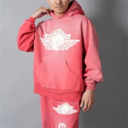 26SS SAINT OF MICHAEL Mxxxxxx BABY MICHAEL HOODIE Printed Distressed Long Sleeve Hooded Sweatshirt Cotton Hoodies For Men