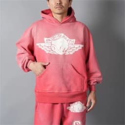 26SS SAINT OF MICHAEL Mxxxxxx BABY MICHAEL HOODIE Printed Distressed Long Sleeve Hooded Sweatshirt Cotton Hoodies For Men