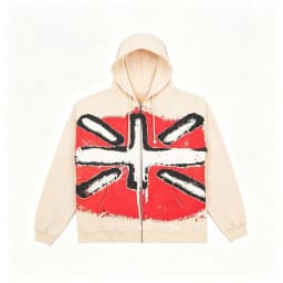 Y2K Union Jack Thermal Hoodies Colorful Graffiti Graphic Hoodie Sweatshirt Men Women Oversized Streetwear Autumn Casual Jacket