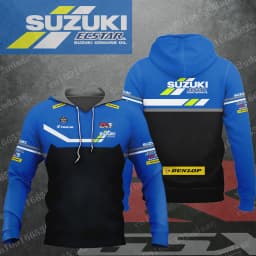 2026 new SUZUKI Racing Men's and Women's Motorcycle Enthusiasts Sports and Leisure Zipper Hoodie