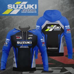 2026 new SUZUKI Racing Men's and Women's Motorcycle Enthusiasts Sports and Leisure Zipper Hoodie