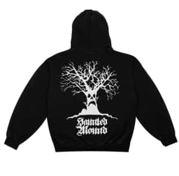 Y2K Haunted Mound College Hoodie American Retro Washed Letter Printed Casual Jacket Gothic Hip Hop Men Women Harajuku Streetwear