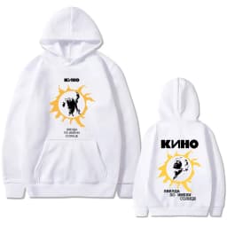 Legendary Russia Rock Band Viktor Tsoi Kino A Star Named Sun Double Sided Print Hoodie Men Women Fashion Oversized Sweatshirt