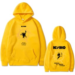 Legendary Russia Rock Band Viktor Tsoi Kino A Star Named Sun Double Sided Print Hoodie Men Women Fashion Oversized Sweatshirt