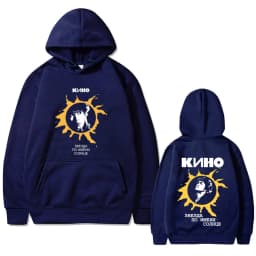 Legendary Russia Rock Band Viktor Tsoi Kino A Star Named Sun Double Sided Print Hoodie Men Women Fashion Oversized Sweatshirt