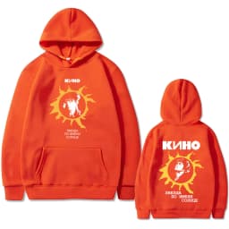 Legendary Russia Rock Band Viktor Tsoi Kino A Star Named Sun Double Sided Print Hoodie Men Women Fashion Oversized Sweatshirt