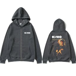 Legendary Russia Rock Band Kino Viktor Tsoi Face Graphic Zipper Hoodie Men Women Oversized Vintage Zip Up Jacket Male Streetwear