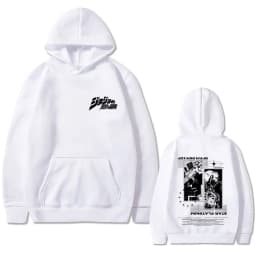Anime JJoJo's Bizarre Adventure Kujo Jotaro Star Platinum Graphic Hoodie Men Women Casual Vintage Fleece Oversized Sweatshirt