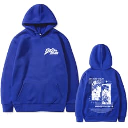 Anime JJoJo's Bizarre Adventure Kujo Jotaro Star Platinum Graphic Hoodie Men Women Casual Vintage Fleece Oversized Sweatshirt