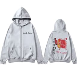 Rock Band Alice in Chains Jar of Flies Album Zipper Hoodie Men Women Vintage Casual Fleece Zip Up Jacket Male Fashion Streetwear