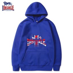LONSDALE Men's Casual Hooded Sweatshirt Logo Print Stylish Spring Autumn Comfortable Fit Sweater