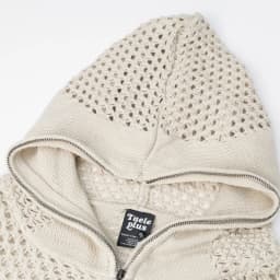 FEWQ American Style Dark Hooded Zipper Men's Knitted Sweater Casual Hook Flower Hollow Sweater 2026 Autumn New 24W3799