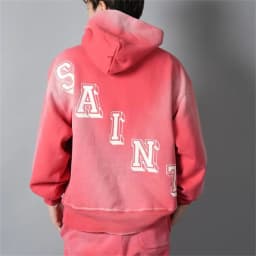 26SS New SAINT Mxxxxxx BABY MICHAEL HOODIE High-Street Oversized Cotton Hooded Sweater Printed Washed Hoodies For Men