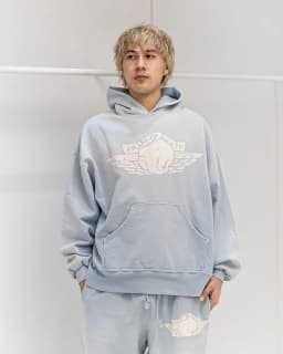 26SS New SAINT Mxxxxxx BABY MICHAEL HOODIE High-Street Oversized Cotton Hooded Sweater Printed Washed Hoodies For Men