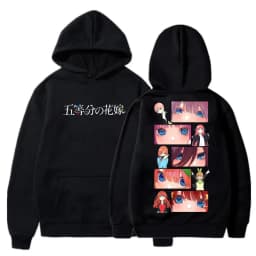 Anime The Quintessential Quintuplets Nakano Miku Print Hooded Men Women Aesthetic Hoodies Harajuku Male Plus Size Sweatshirt