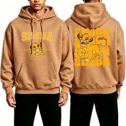 Men Anime Autumn And Winter The Lion King Simba Cartoon Sportswear Women Pullover 2026 New Couple Casual Hoodie ﻿