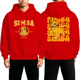 Men Anime Autumn And Winter The Lion King Simba Cartoon Sportswear Women Pullover 2026 New Couple Casual Hoodie ﻿