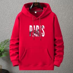 New Big Size Hoodie Men Winter Fleece Sherpa Lined Warm Hooded Shirt Male Cotton Print Letter Paris Plus Fat Extra Large Clothes