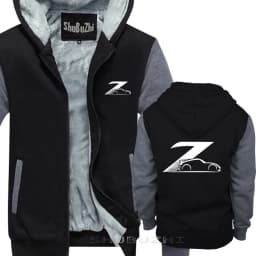 Japanese Classic Legend Car 370Z Custom black hoody cotton winter autumn New thick jacket For Men shubuzhi hoodies sbz5557