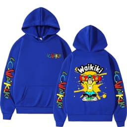Funny Lc Waikiki Monkey Graphic Hoodie Men Women Casual Oversized Hooded Sweatshirt Men's Fashion Cartoon Pullover Hoodies Tops