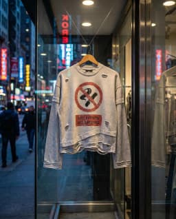 Y2K Gothic Harajuku Hip Hop Punk Long Sleeved Prohibited Cigarette Print Pattern T Shirts Retro Street Wear Loose Ripped Top