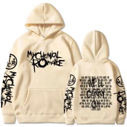 My Chemical Romance Double Sided Graphic Hoodies Streetwear Black Parade Punk Emo Rock Pullover Men's Women Hooded Sweatshirts