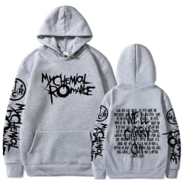 My Chemical Romance Double Sided Graphic Hoodies Streetwear Black Parade Punk Emo Rock Pullover Men's Women Hooded Sweatshirts