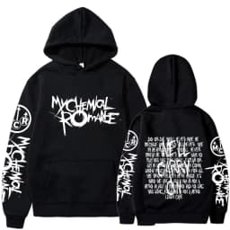 My Chemical Romance Double Sided Graphic Hoodies Streetwear Black Parade Punk Emo Rock Pullover Men's Women Hooded Sweatshirts