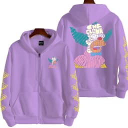 The Simpsons Krusty the Clown Men's Autumn/Winter Anime Zipper Hoodie Women's Outdoor New Sportswear Couple Fashion Cartoon Top