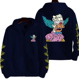 The Simpsons Krusty the Clown Men's Autumn/Winter Anime Zipper Hoodie Women's Outdoor New Sportswear Couple Fashion Cartoon Top
