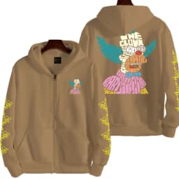The Simpsons Krusty the Clown Men's Autumn/Winter Anime Zipper Hoodie Women's Outdoor New Sportswear Couple Fashion Cartoon Top