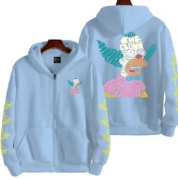 The Simpsons Krusty the Clown Men's Autumn/Winter Anime Zipper Hoodie Women's Outdoor New Sportswear Couple Fashion Cartoon Top
