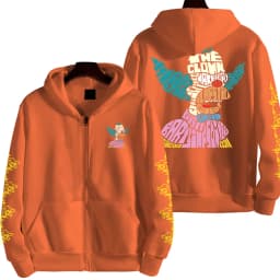 The Simpsons Krusty the Clown Men's Autumn/Winter Anime Zipper Hoodie Women's Outdoor New Sportswear Couple Fashion Cartoon Top