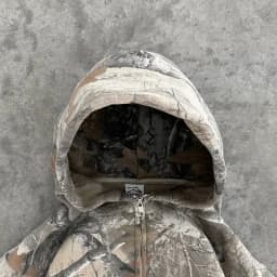Vintage Zip Up Hoodie Men Camouflage Pattern Zipper Sweatshirt High Street Hip Hop Y2K Streetwear Oversized Unisex Camo Hoodie