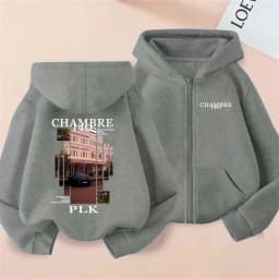 Rapper PLK Chambre 140 Album Graphic Zipper Hoodie Men Women Hip Hop Fashion Pop Music Zip Up Jacket Coat Male Oversized Hoodies