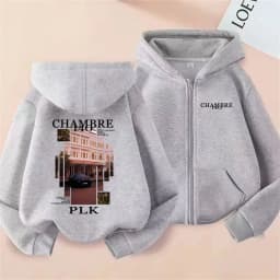 Rapper PLK Chambre 140 Album Graphic Zipper Hoodie Men Women Hip Hop Fashion Pop Music Zip Up Jacket Coat Male Oversized Hoodies