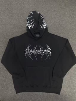 Breathedivinity American-style street sports fitness loose large-sized fleece pullover with hood