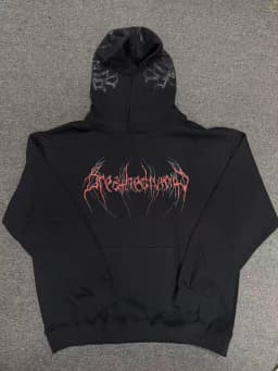 Breathedivinity American-style street sports fitness loose large-sized fleece pullover with hood